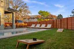 East Austin Desert Retreat | Heated Pool • Sauna • Theater
